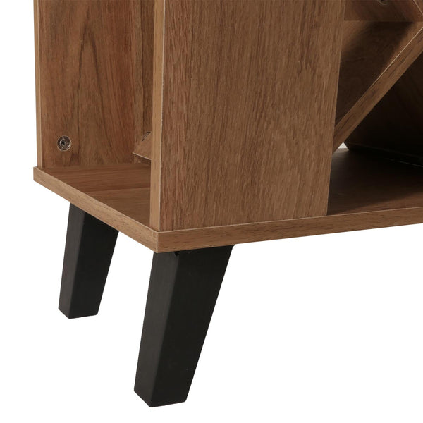 Bartisch Stehtisch Thekentisch Weinregal Weinschrank 93x120x98cm braun