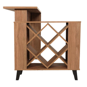 Bartisch Stehtisch Thekentisch Weinregal Weinschrank 93x120x98cm braun