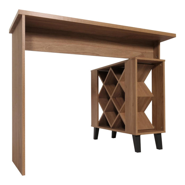 Bartisch Stehtisch Thekentisch Weinregal Weinschrank 93x120x98cm braun