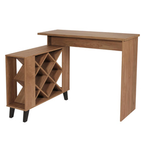 Bartisch Stehtisch Thekentisch Weinregal Weinschrank 93x120x98cm braun