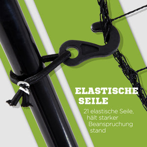 Baseball Rebounder tragbar Rückprallwand 123x174cm Schwarz