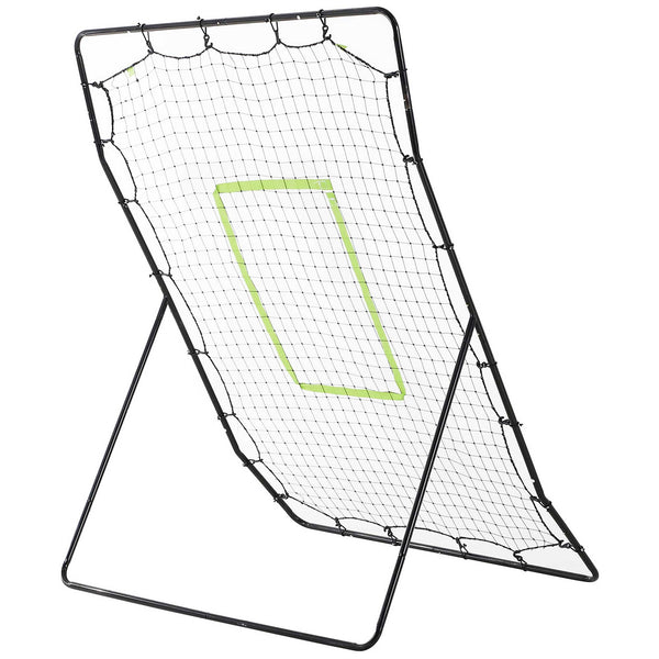 Baseball Rebounder tragbar Rückprallwand 123x174cm Schwarz