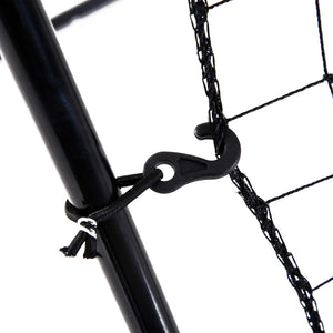 Baseball Rebounder tragbar Rückprallwand 123x174cm Schwarz