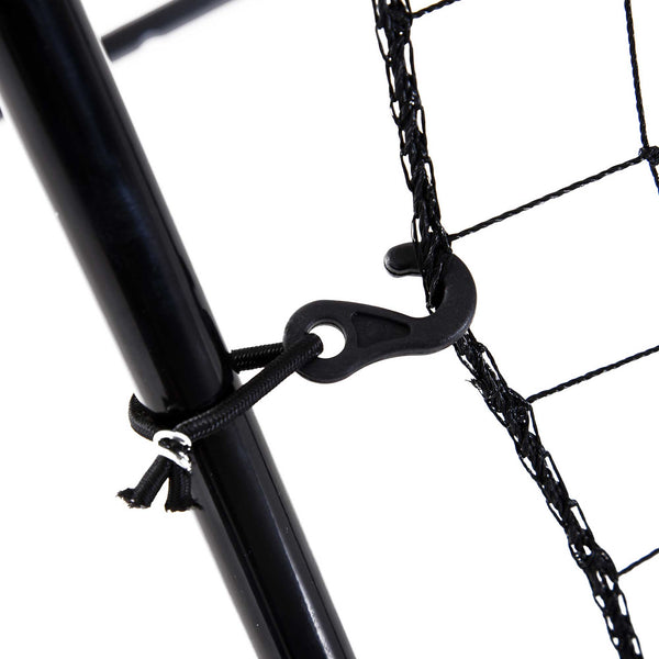 Baseball Rebounder tragbar Rückprallwand 123x174cm Schwarz