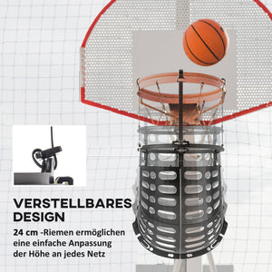 Basketball Rebounder höhenverstellbar drehbar Kunststoff schwarz