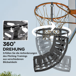 Basketball Rebounder höhenverstellbar drehbar Kunststoff schwarz
