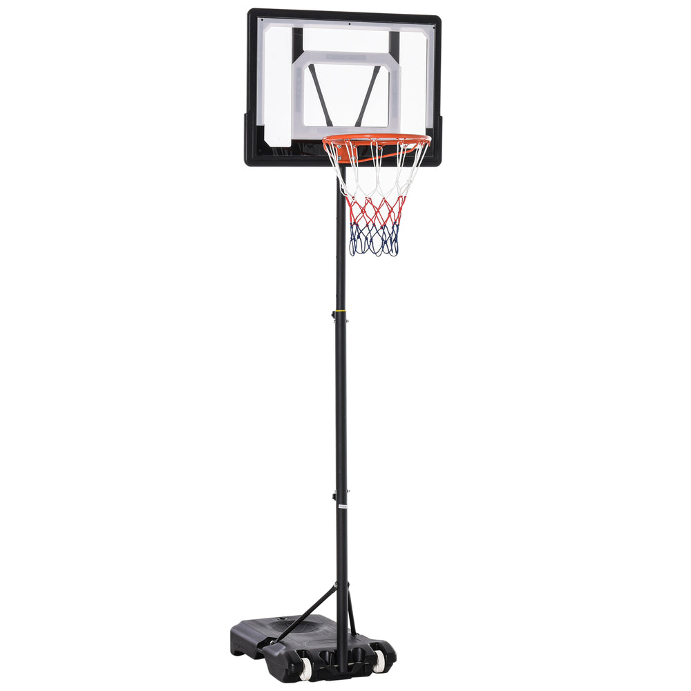 Canestro da basket regolabile in altezza per bambini, nero
