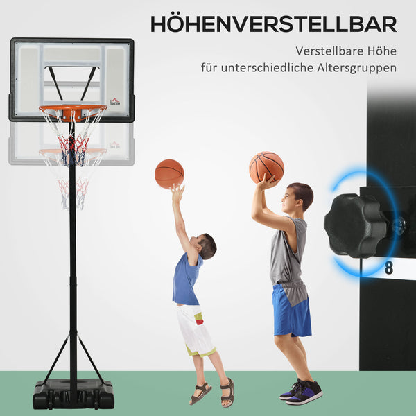 Basketballkorb höhenverstellbar mit Rollfunktion