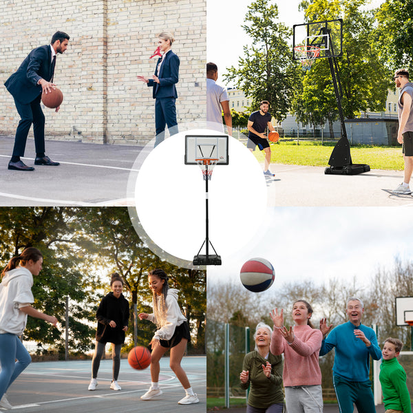 Basketballkorb höhenverstellbar mit Rollfunktion