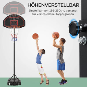 Basketballkorb höhenverstellbar stabil Outdoor