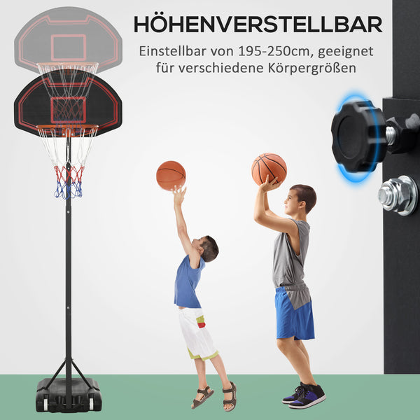 Basketballkorb höhenverstellbar stabil Outdoor
