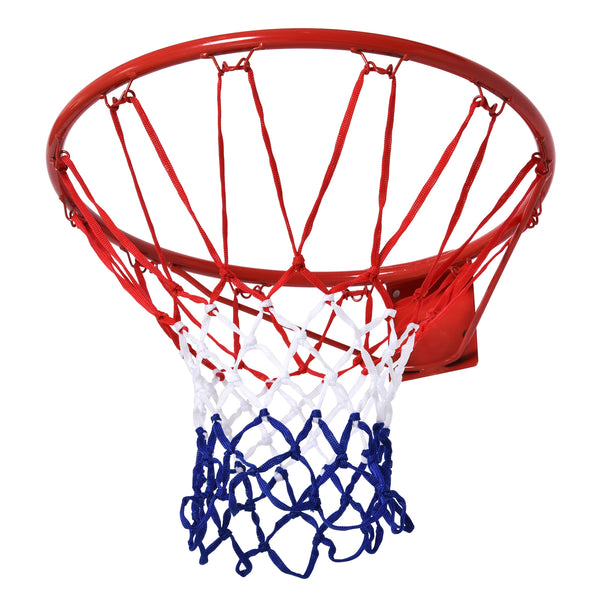 Basketballkorb mit Netz Stahl & Nylon 46cm