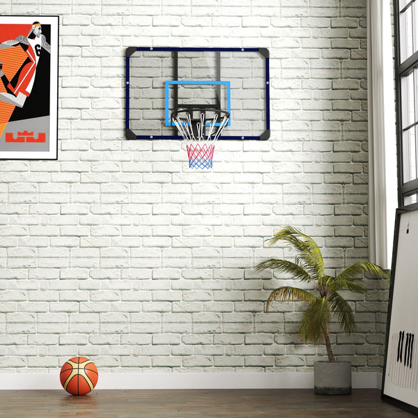 Basketballkorb Wandmontage für Garten & Spielplatz Blau