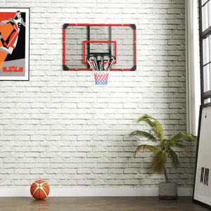 Basketballkorb Wandmontage Outdoor Stahl Rot