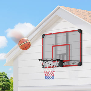 Basketballkorb Wandmontage Outdoor Stahl Rot