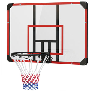 Basketballkorb Wandmontage Outdoor Stahl Rot