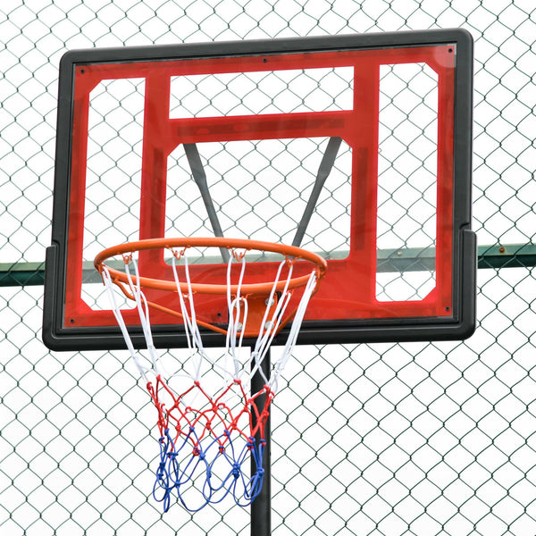 Basketballständer Outdoor höhenverstellbar 160-210cm mit Rollen 83x59cm