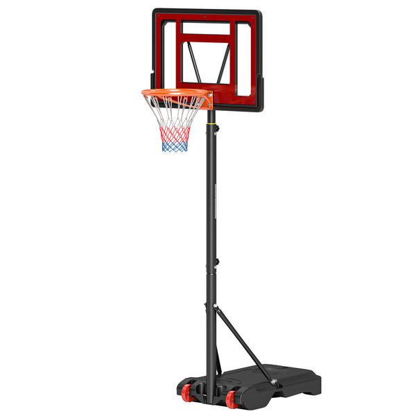 Basketballständer Outdoor höhenverstellbar 160-210cm mit Rollen 83x59cm