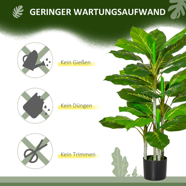 Baum Kunstpflanze künstlich mit Topf für Wohnzimmer 95cm