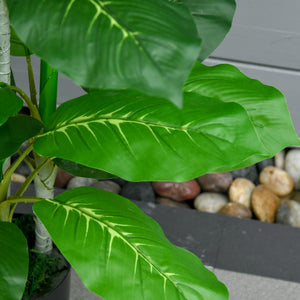 Baum Kunstpflanze künstlich mit Topf für Wohnzimmer 95cm
