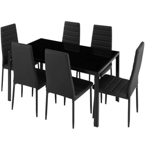 Essgruppe Brandenburg 6+1 schwarz/schwarz