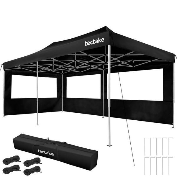 Aluminium Faltpavillon Viola schwarz