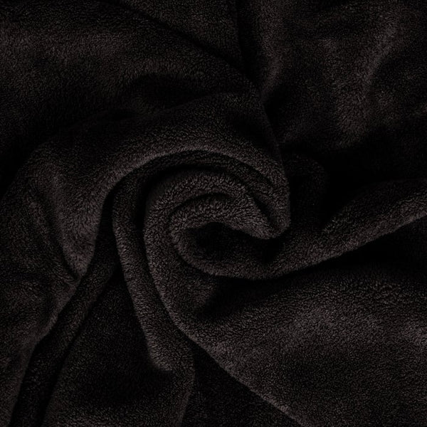 2x Kuscheldecken mit Ärmeln, 200x170cm, schwarz