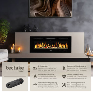 Elektro-Wandkamin Luci 106,5 x 12 x 43 cm