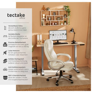 Telaio per tavolo Twain, regolabile in altezza, 110-168x60x60-125cm, grigio