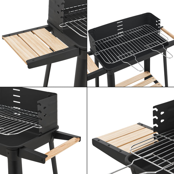 Carrello BBQ Grill Austin 78x86x30cm Nero