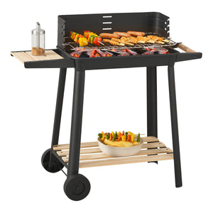 Carrello BBQ Grill Austin 78x86x30cm Nero