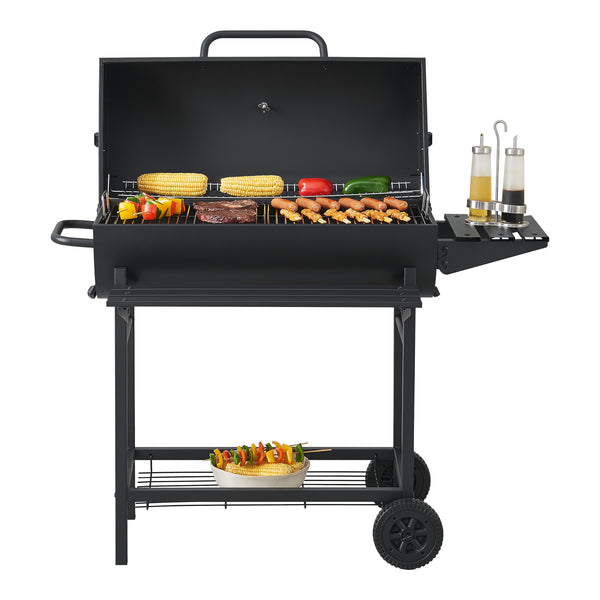 BBQ Cart Grill Dallas 95x108x61cm Black