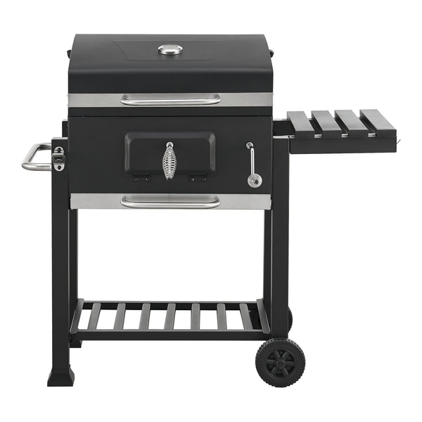 Chariot de barbecue Houston 105x114x47,5cm Noir