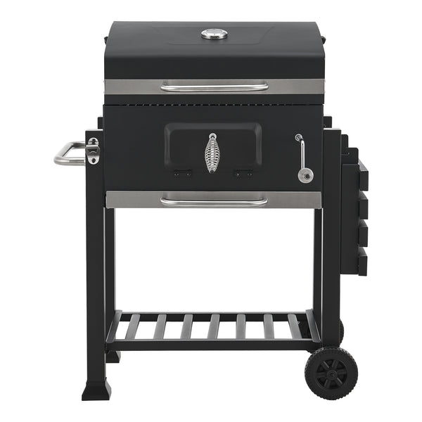 Chariot de barbecue Houston 105x114x47,5cm Noir