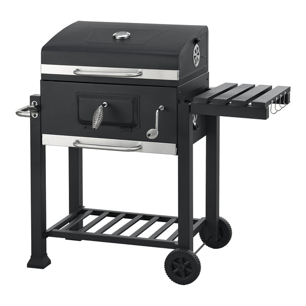 Chariot de barbecue Houston 105x114x47,5cm Noir