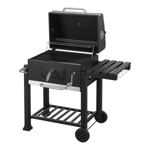 Chariot de barbecue Houston 105x114x47,5cm Noir
