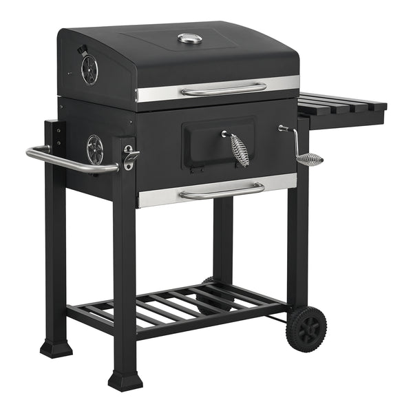 Chariot de barbecue Houston 105x114x47,5cm Noir