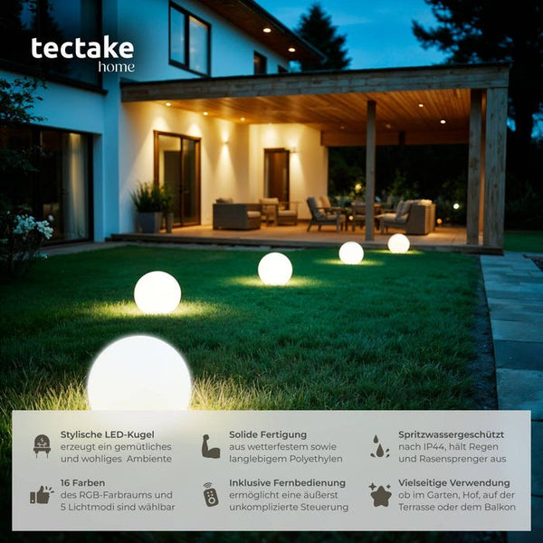 Kugelleuchte Luminous Globe, LED, mit Fernbedienung S (Ø 30 x 30 cm)