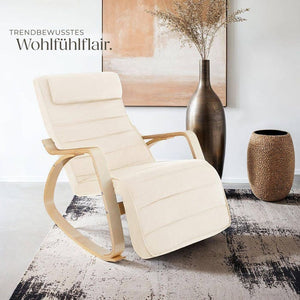 Schaukelstuhl Onda beige