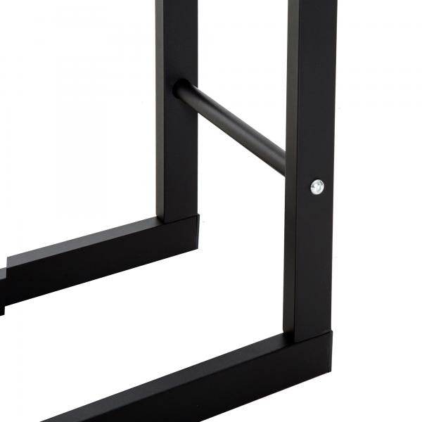 Kaminholzständer Kaminholzregal 100kg Stahl Schwarz