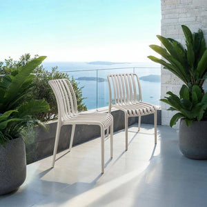 Gartenstühle Alcudia taupe 4er Set