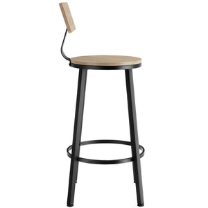 Set Barhocker Poole Industrial Holz hell, Eiche Sonoma 4er Set