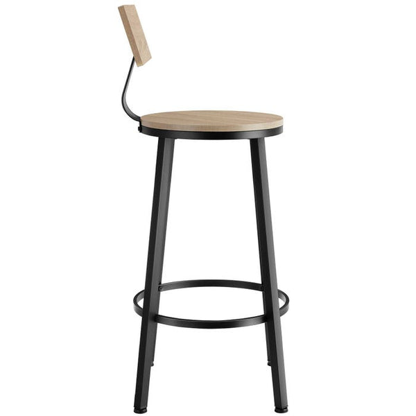 Set Barhocker Poole Industrial Holz hell, Eiche Sonoma 4er Set