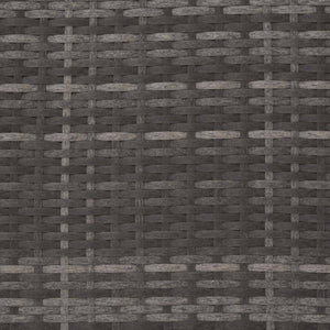 Rattanstuhl Brisbane klappbar mit Aluminiumgestell und Fussablage grau