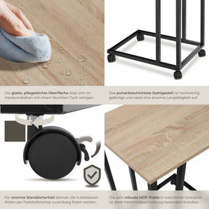 Beistelltisch Luton Industrial Holz hell, Eiche Sonoma