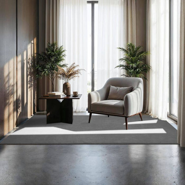 Tapis à poils courts Soft Zone gris 120 x 170 cm