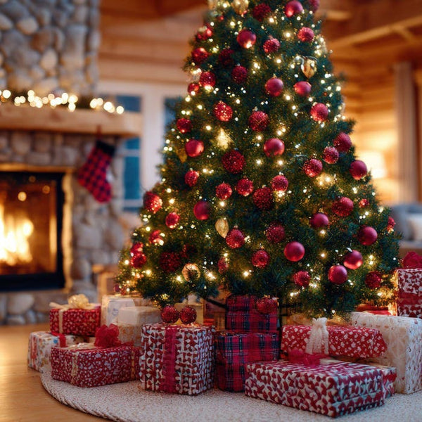 24er Set Weihnachtskugeln rot