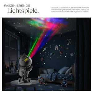 LED-Sternenhimmel-Projektor Astronaut schwarz