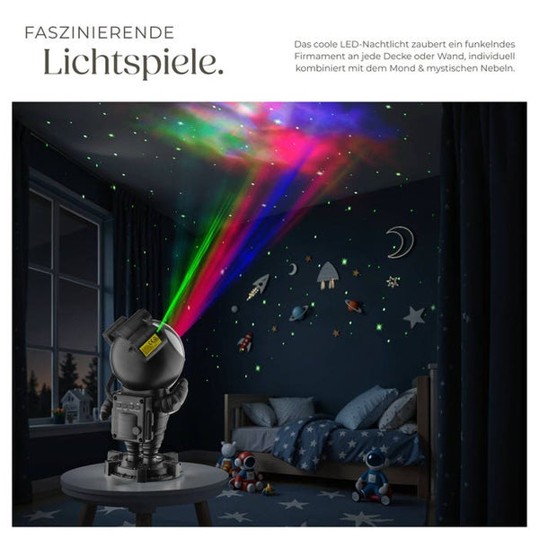 LED-Sternenhimmel-Projektor Astronaut schwarz
