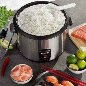 Reiskocher mit Dampfgareinsatz, 1,8 l, Warmhaltefunktion